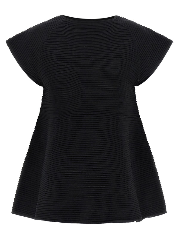 Corrugated Knit Abiti Nero