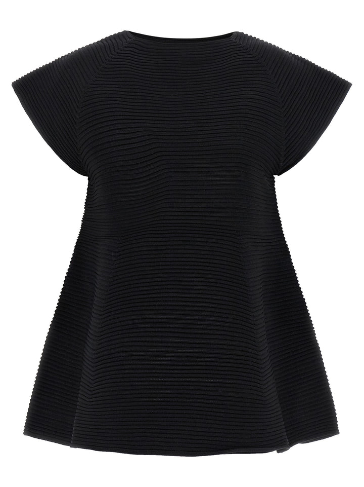 Issey Miyake Corrugated Knit Abiti - Nero | acc798c2867093615bd920190b4998536bc8d860