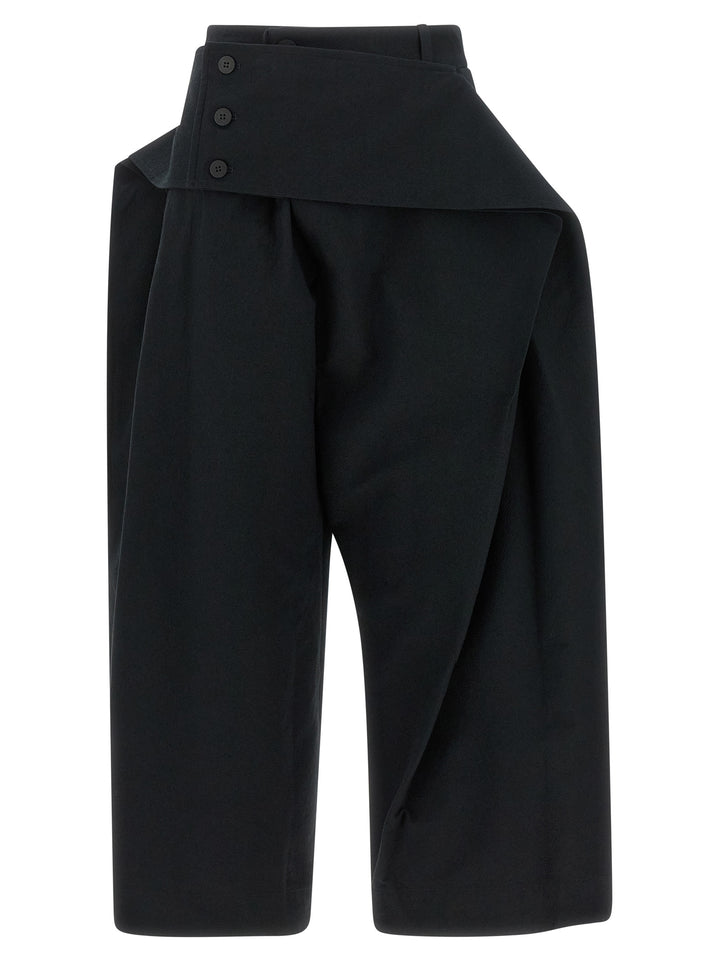 Issey Miyake Grainy Pantaloni - Nero | 95999ea9c32c6e282b30107fc7a3f5f032085d32