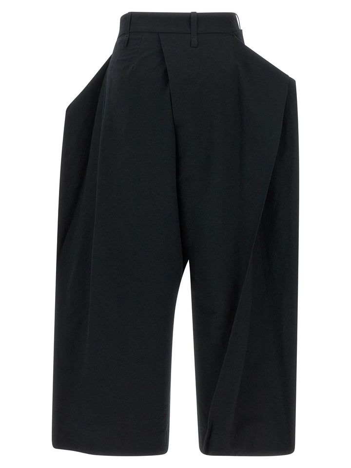 Issey Miyake Grainy Pantaloni - Nero | 7aff6a5c58e9d94bda606e8df9469e393fb976d9