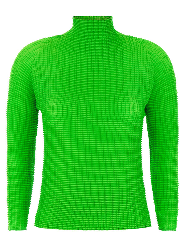 Wooly Pleats-68 Shirt And Blouse Green
