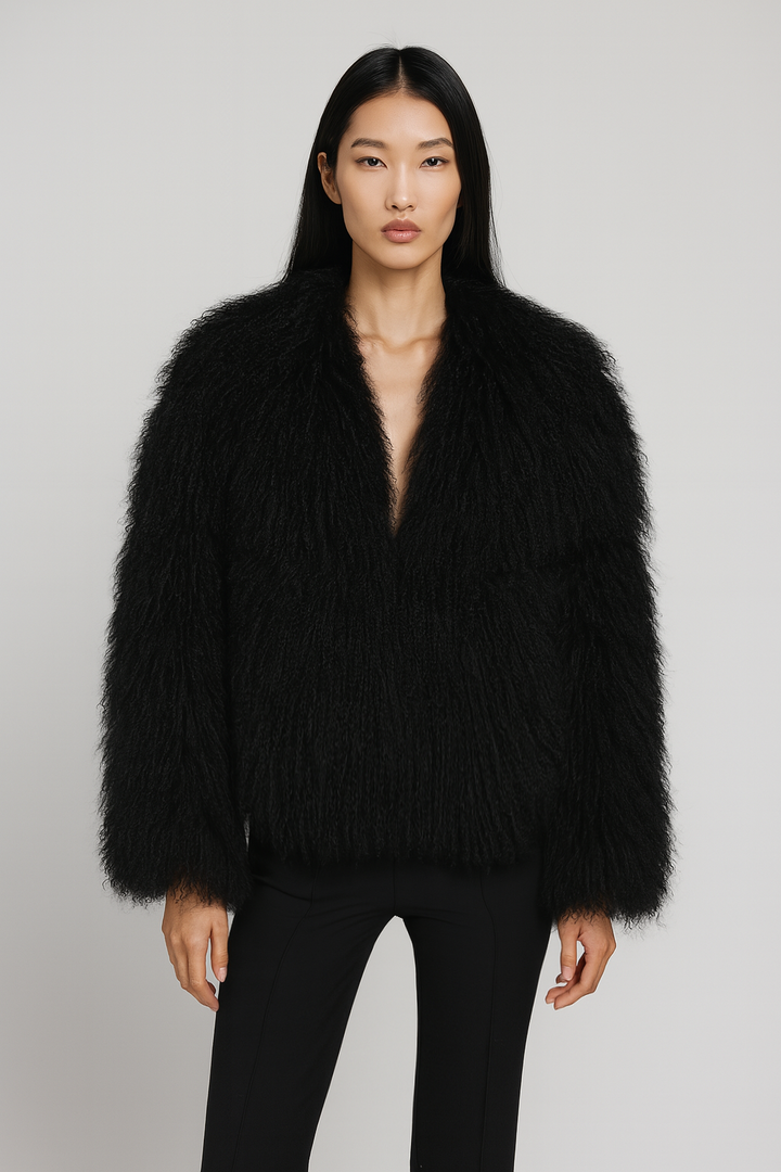 Cappotto Loyenne Nero in Mongolia