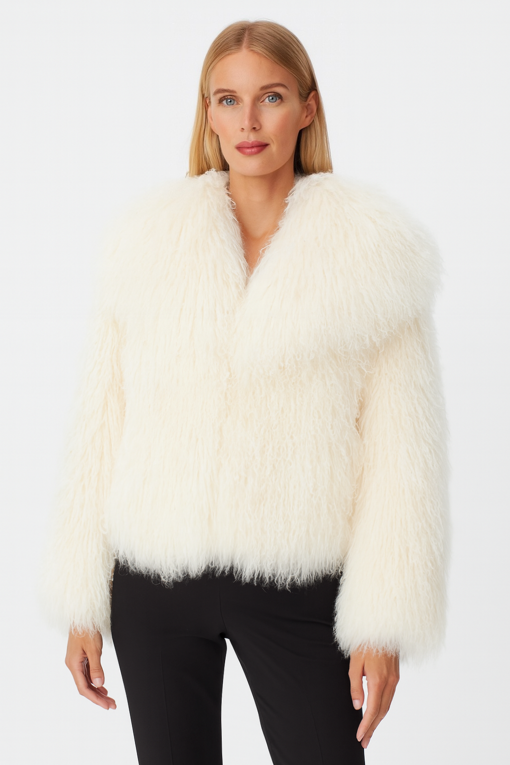 Cappotto Loyenne Bianco in Mongolia