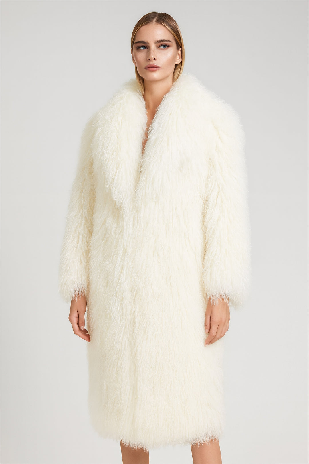 Cappotto Rouselin Bianca in Mongolia