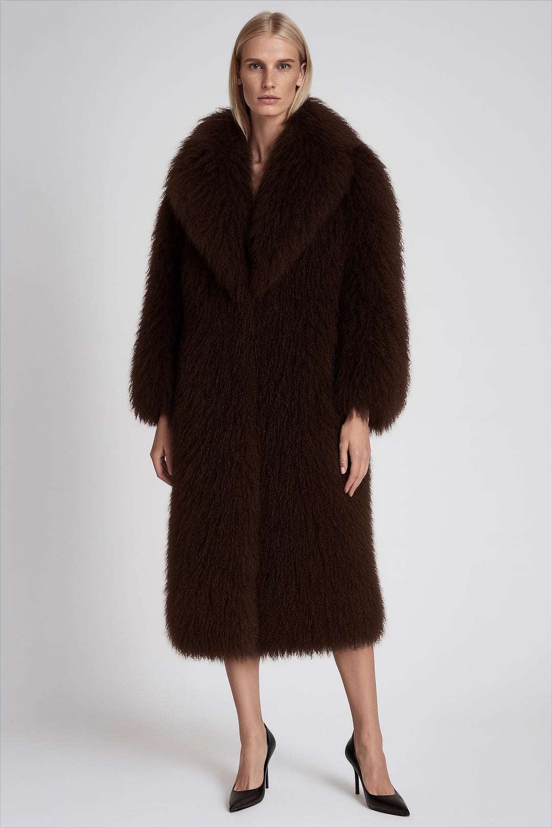 Cappotto Rouselin Marrone in Mongolia