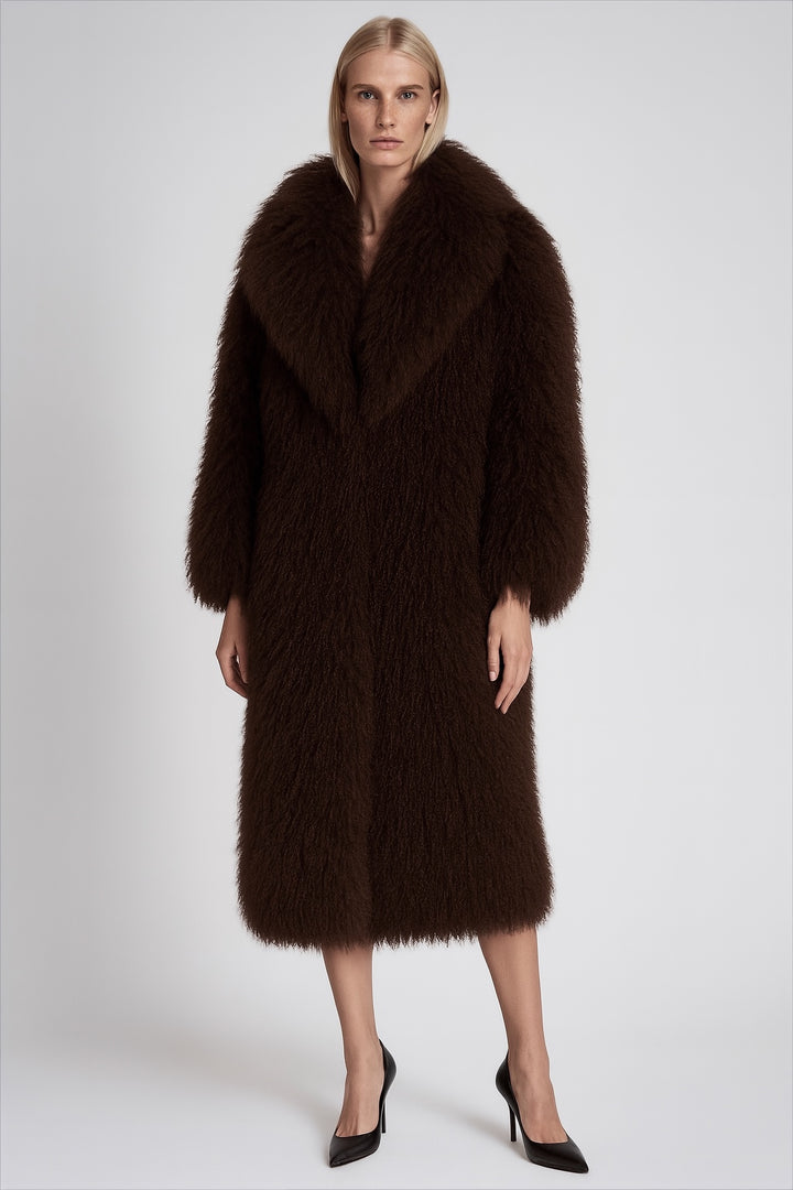 Cappotto Rouselin Marrone in Mongolia