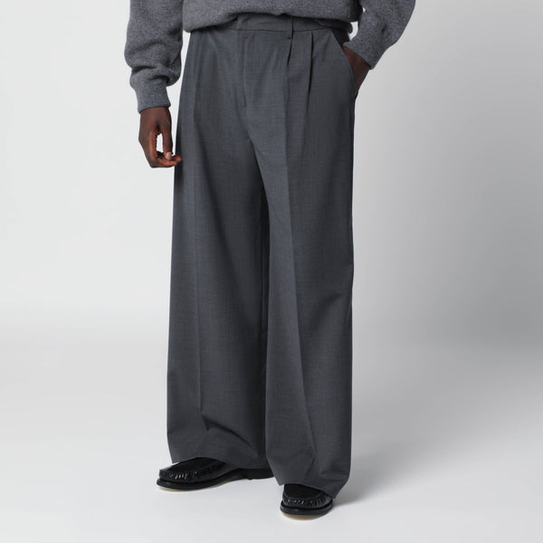 Dark Grey Inno Trousers In Wool Blend
