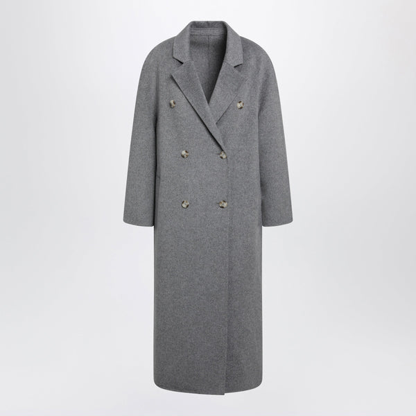 Irvin Lungo In Lana E Cashmere Grigio