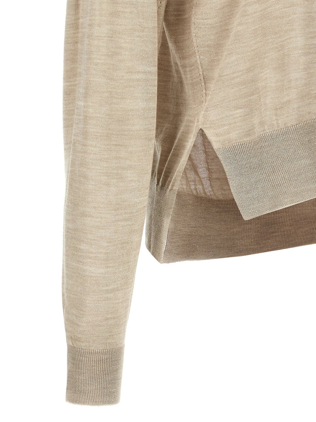 Jil Sander Asymmetrical Mesh Maglioni - Beige | 3da85bf652ad219f45938a73affe1f3ff1b1b729