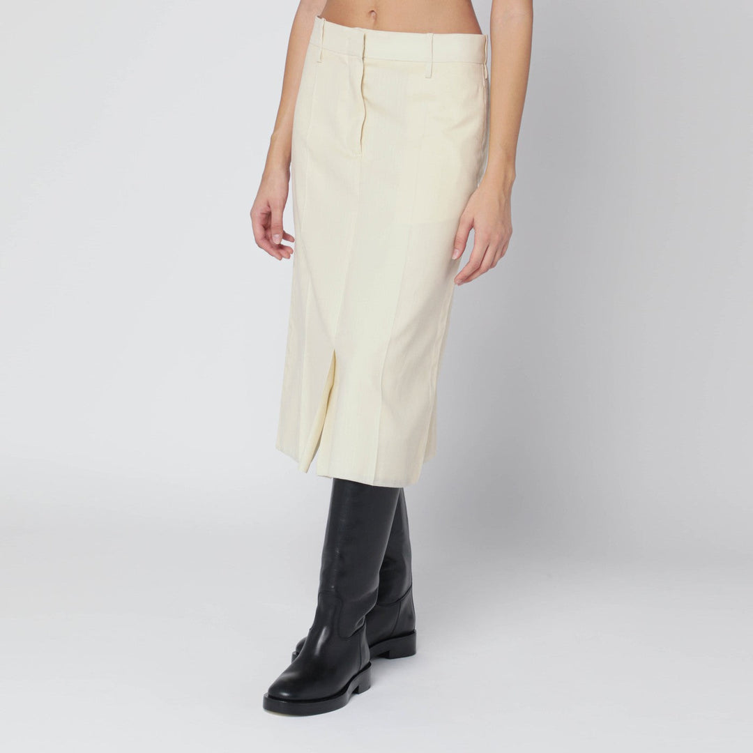 Jil Sander Gonne - Bianco | fc3dc9c03a36499220601f2f3e5d76bb805ff330