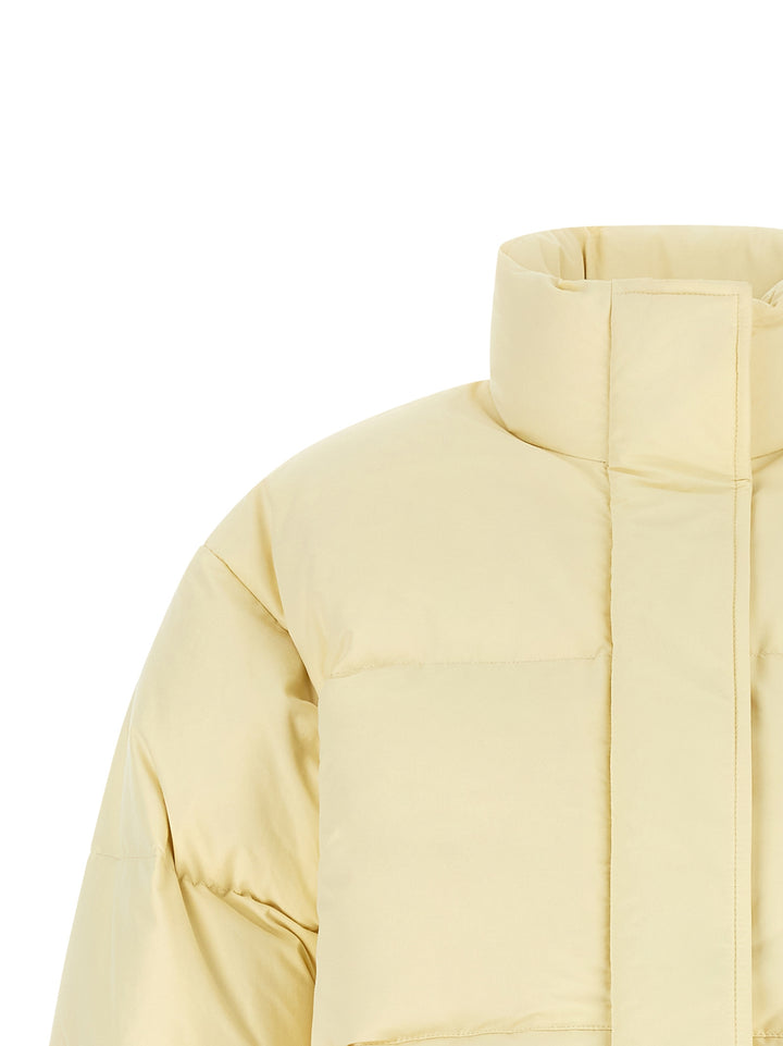 Jil Sander Technical Fabric Quilted Down Jacket Puffer Jackets - Beige | 4317c518735066253dede22b365195fe7f14f419