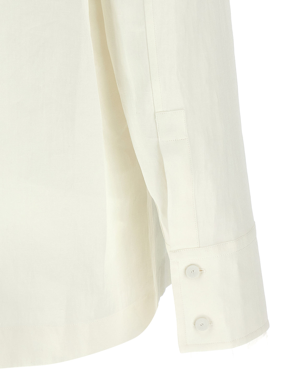 Jil Sander Linen Shirt Camicie - Bianco | a3a50f58bb375c1d525a6d2fefd054a31d7c9fda