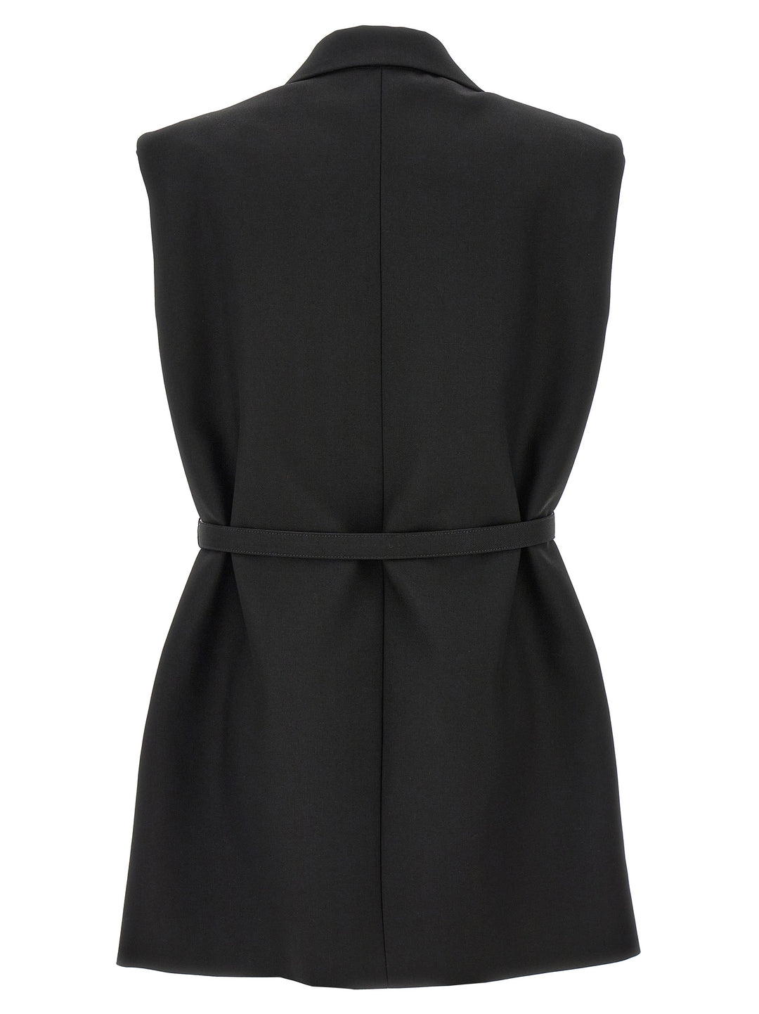 Jil Sander Belt Wool Vest Gilet - Nero | 9a17558786bbe5e14b3936680d14ba65737ec45a