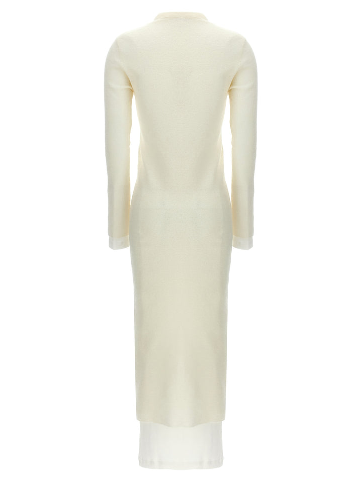 Jil Sander Dress With Petticoat Abiti - Bianco | 5403f7648356aeccf0aee5aaef29b8a59534fcab