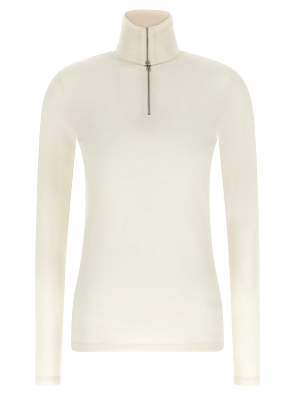 Half-Zip Sweater Maglioni Bianco
