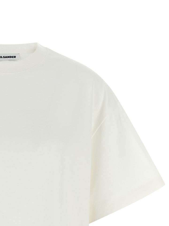 Jil Sander Logo T shirt - Bianco/Nero | b28b3c0d961e4015fafb5c9666114ac263a0d6a6