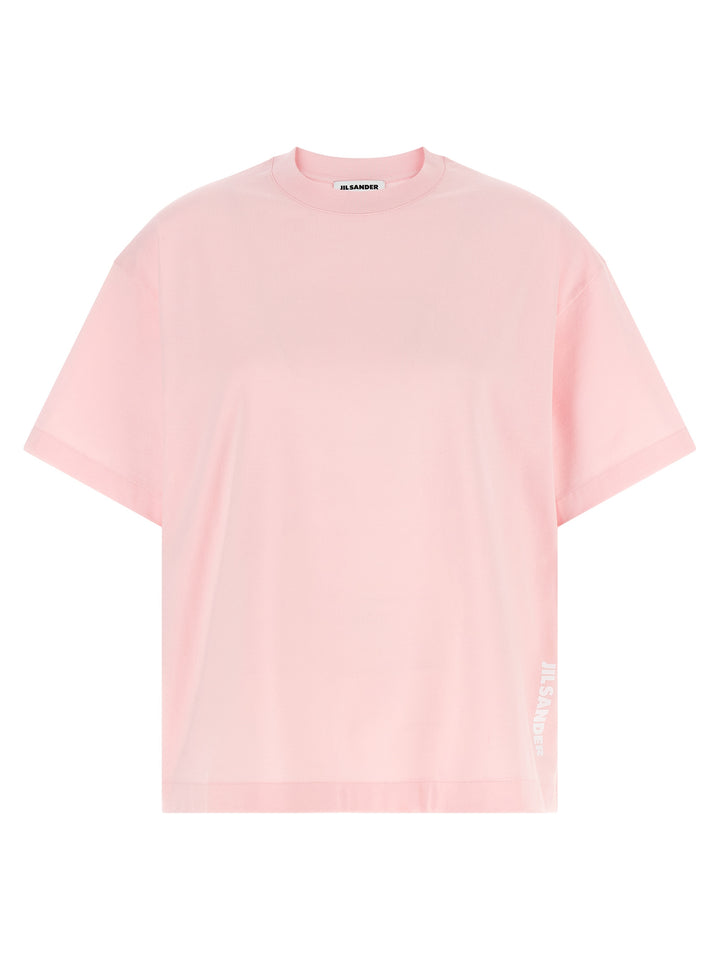 Jil Sander Logo T shirt - Rosa | d2e54f992d68c9bf34b8dbcea2c4002630462f01