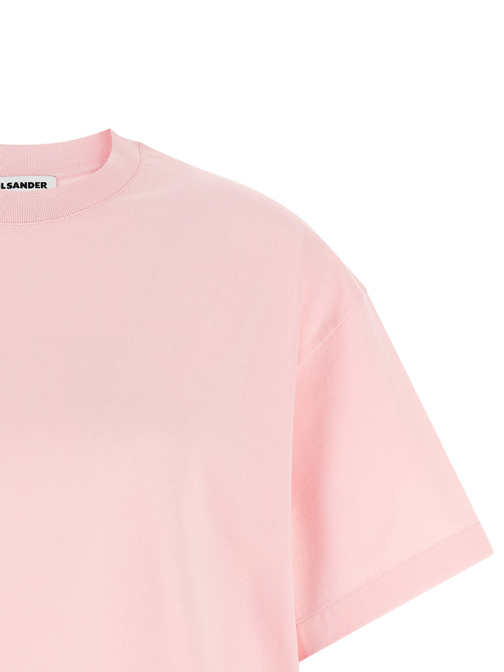 Jil Sander Logo T shirt - Rosa | 03322f214c6aea08cdb99a56c7bf38e13a4efb4c