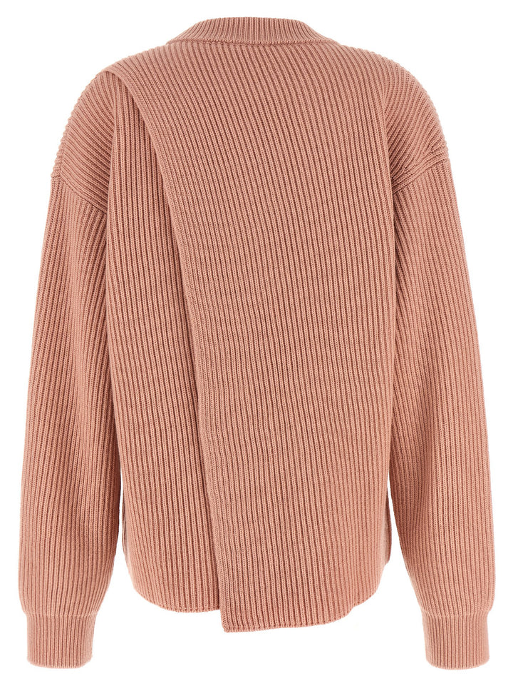 Jil Sander Crewneck Sweater Maglioni - Rosa | 5046d6ce0164f211554c5a0a5308d95375aaf693