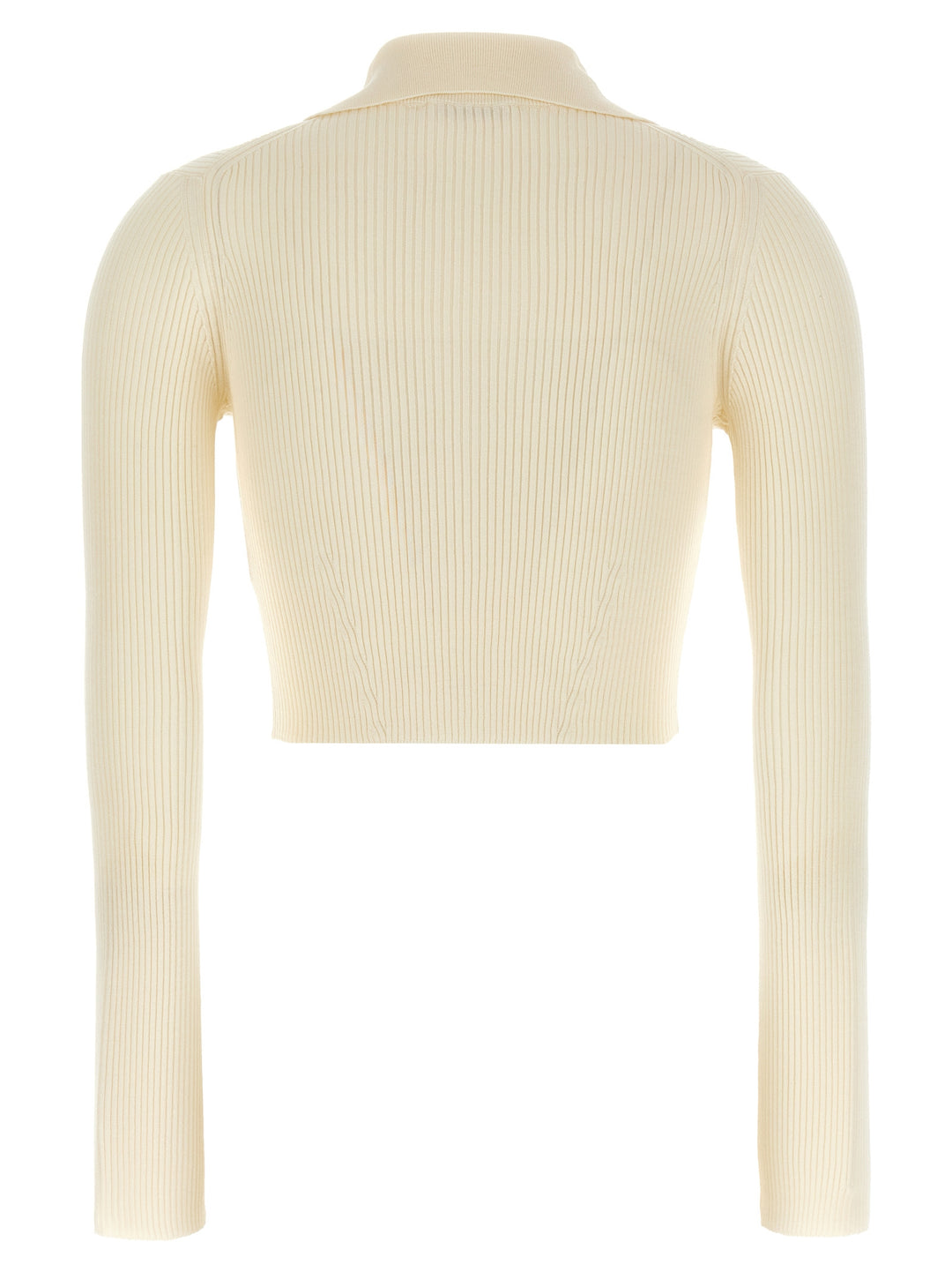 Jil Sander Ribbed Cardigan Maglioni - Bianco | d34cb3f1316d0743d9a2e9a199781b04fd6d6350