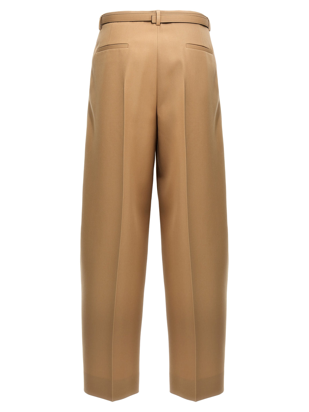 Jil Sander Gabardine Belt Pantaloni - Beige | f5080880902d6cd2ca573264400d0ccdc1638547