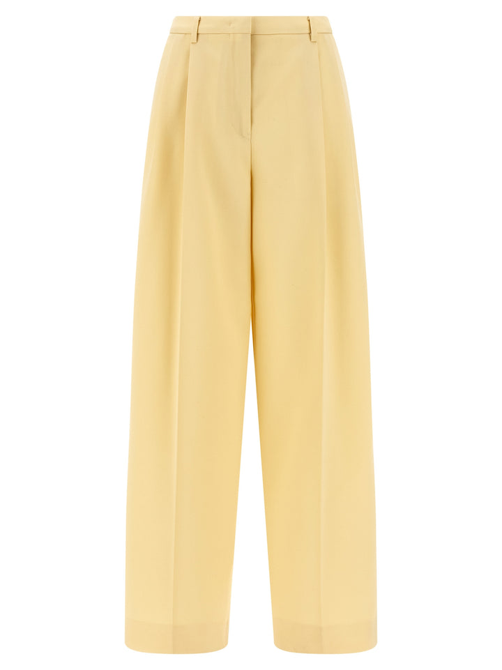 Jil Sander Wool  Pences Pantaloni - Giallo | bea197b33bd060073f570118a38de5553b5a64cd