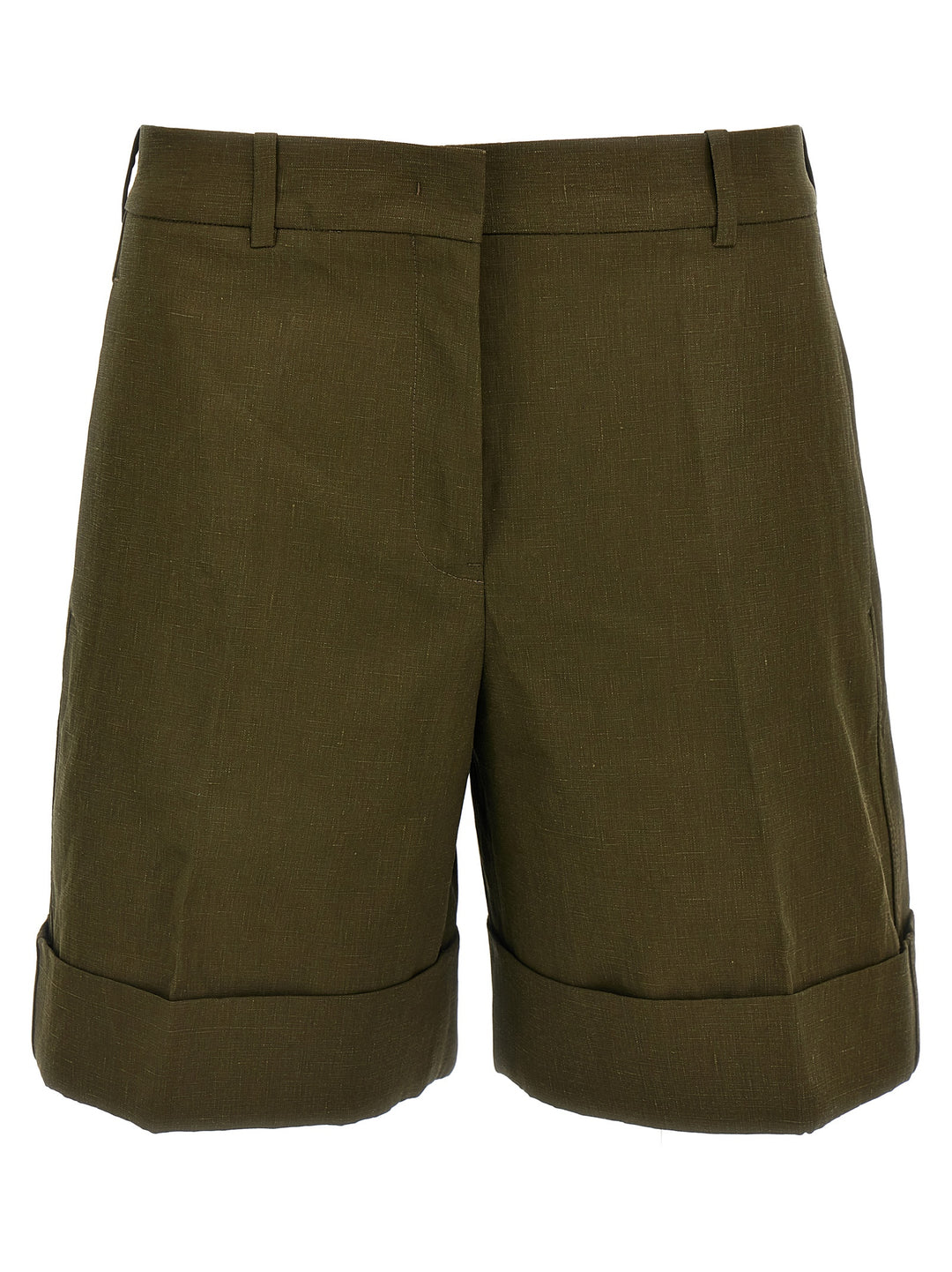 Jil Sander Linen Bermuda Shorts Bermuda e Short - Verde | 9962888bbae5f493a0ee5a7f6c522ca322c6db70