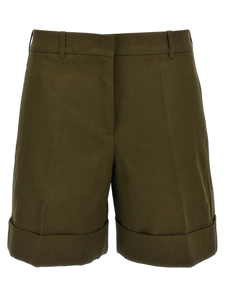 Jil Sander Linen Bermuda Shorts Bermuda e Short - Verde | 9962888bbae5f493a0ee5a7f6c522ca322c6db70