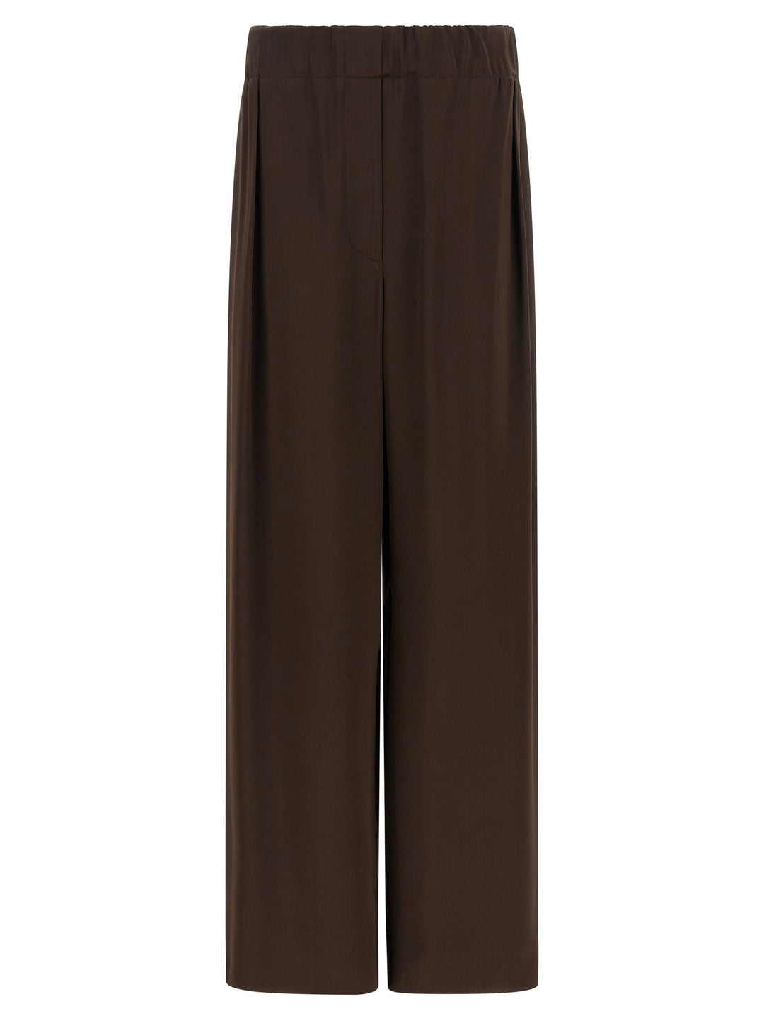 Jil Sander Fluid Viscose Pantaloni - Marrone | 4cd2291a039e0bbd14902ba8c5401b8b9ccef750