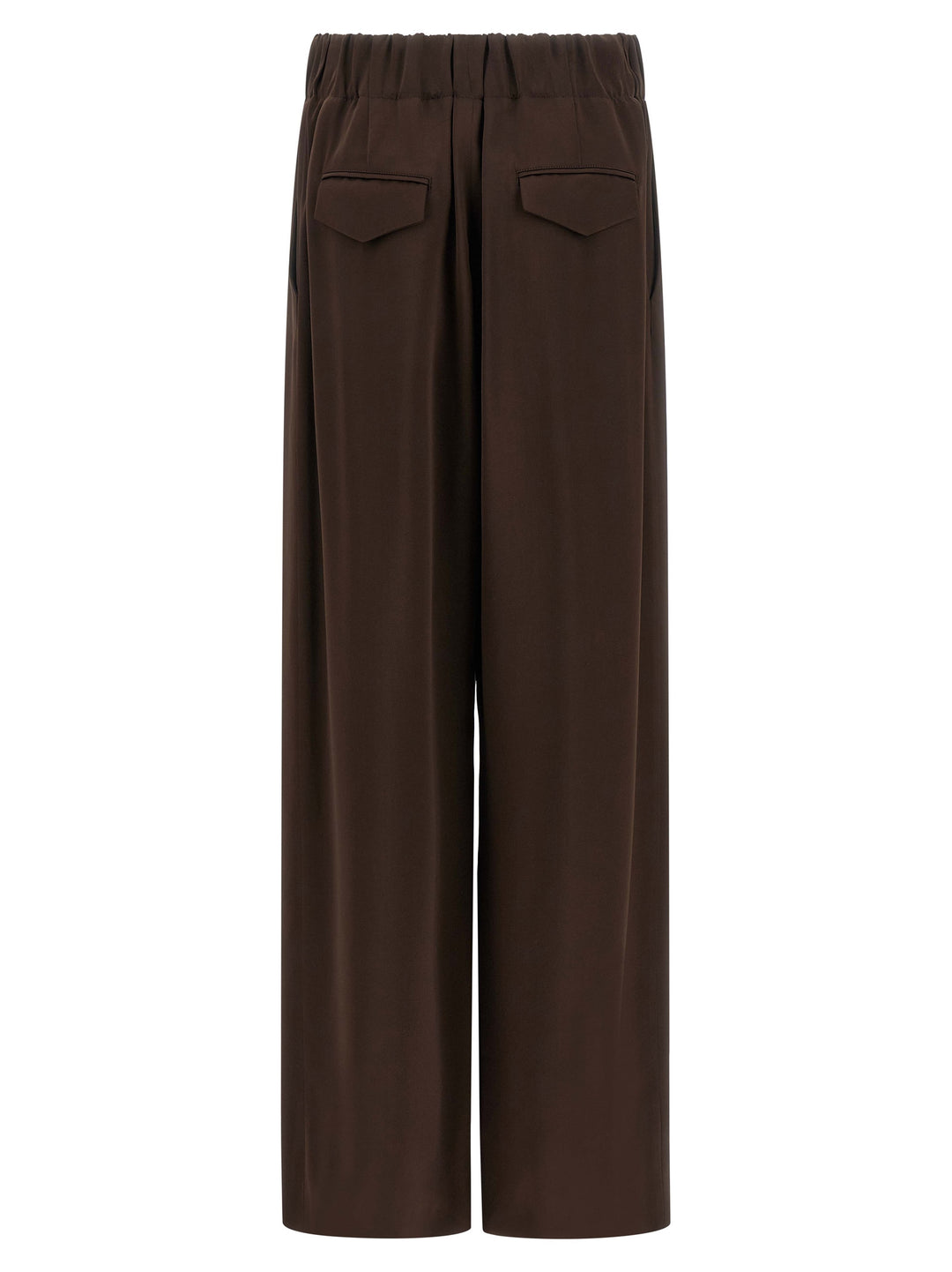 Jil Sander Fluid Viscose Pantaloni - Marrone | 50dff3128d10c8172afd11da9a80edacb12dd42e
