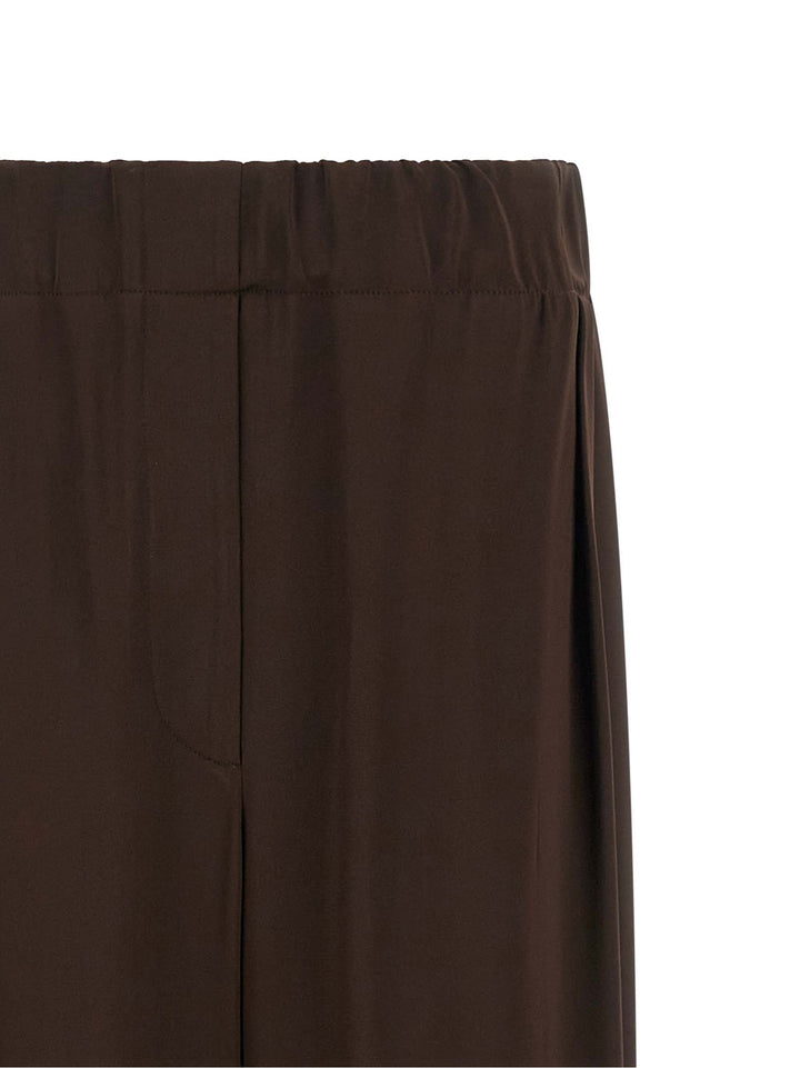 Jil Sander Fluid Viscose Pantaloni - Marrone | 7b73045d83a0cb1a4e51854b2b750ad27c856c16