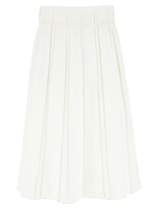 Midi Skirt Gonne Bianco