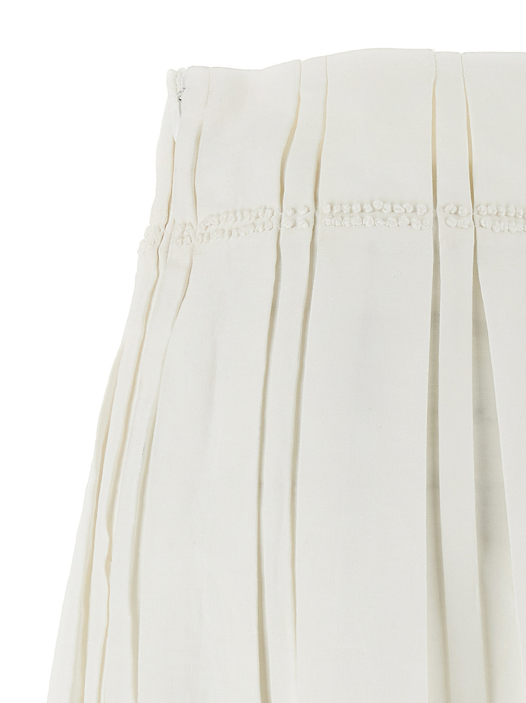 Jil Sander Midi Skirt Gonne - Bianco | 8204e8c8f75fcb13a6e5bd1865d9133cbac07f98