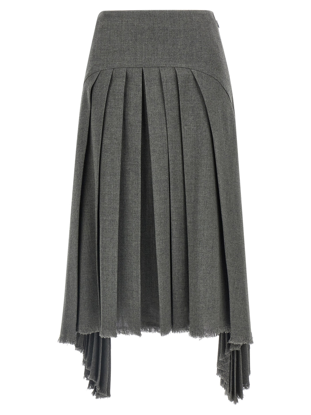 Jil Sander Pleated Skirt Gonne - Grigio | 35fd9c1792a7d3c5aa02c3b947413a51bdf60893
