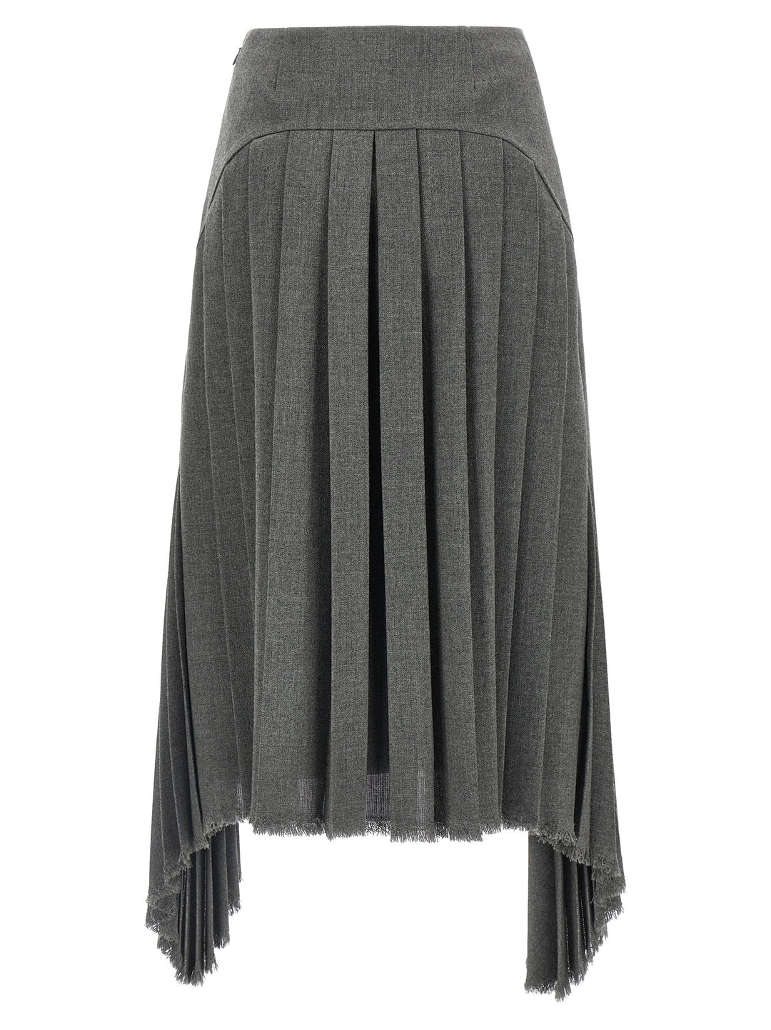 Jil Sander Pleated Skirt Gonne - Grigio | bc9a71a41b32bf56980e19bf40cb8096d43f4cf8