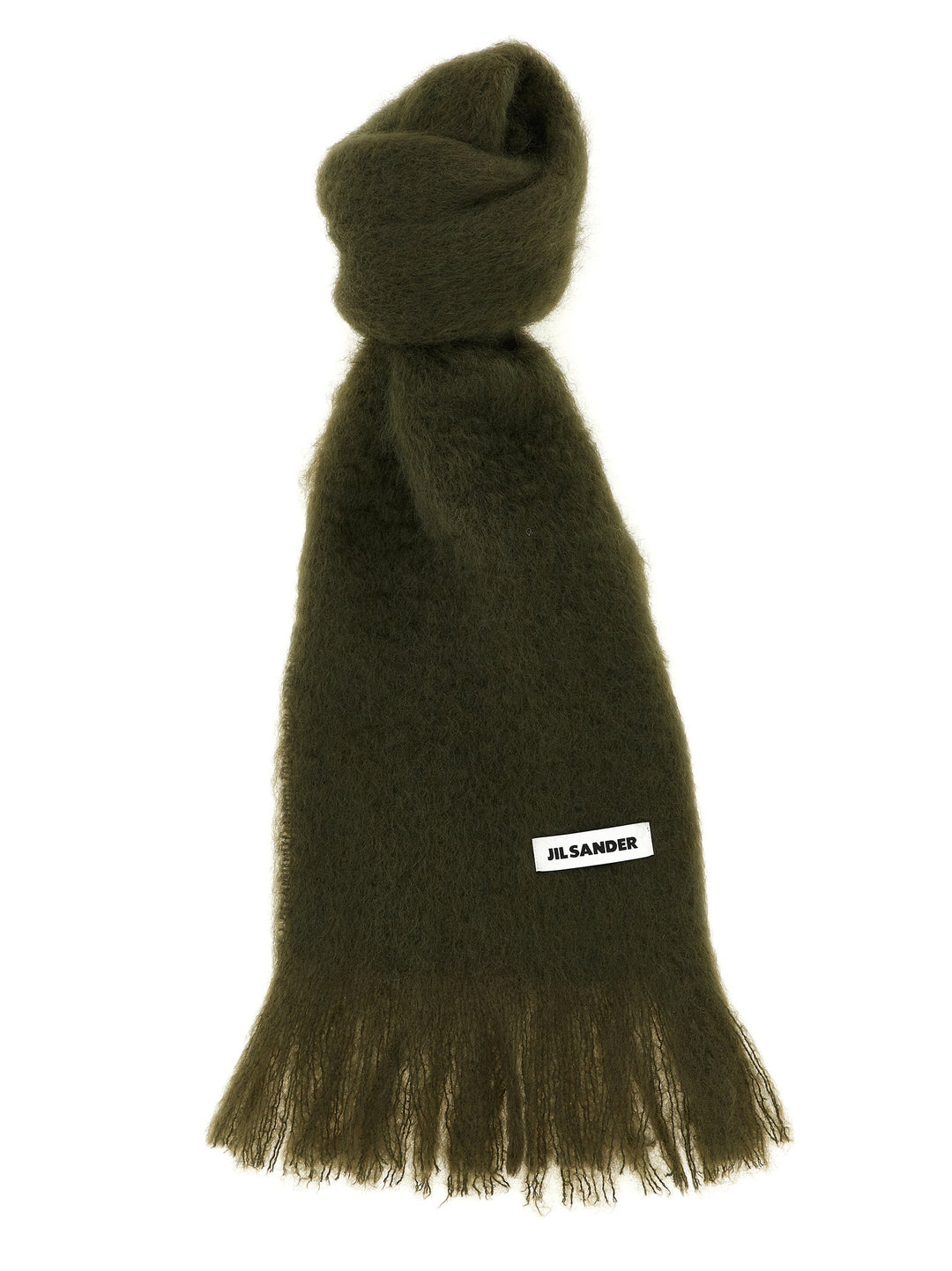 Jil Sander Mohair Scarf Sciarpe - Verde | 97025094d0cfbef1ee5c7d2f3194d939739ef103