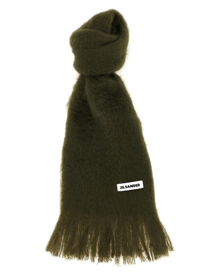Jil Sander Mohair Scarf Sciarpe - Verde | 97025094d0cfbef1ee5c7d2f3194d939739ef103