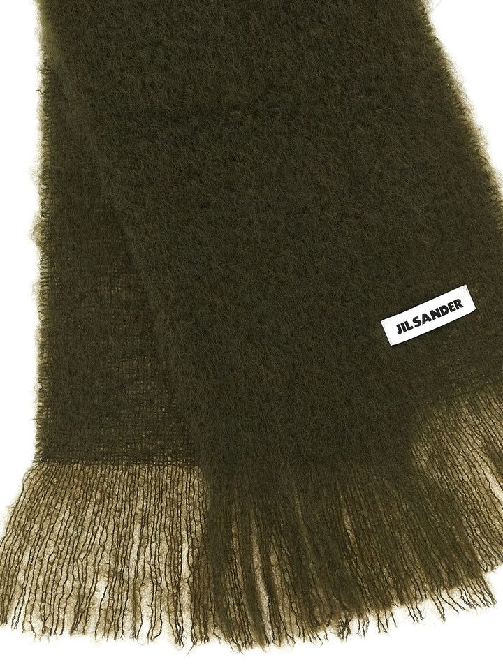 Jil Sander Mohair Scarf Sciarpe - Verde | c195df04c290a6f0f9c81c2138e18f4e84480265