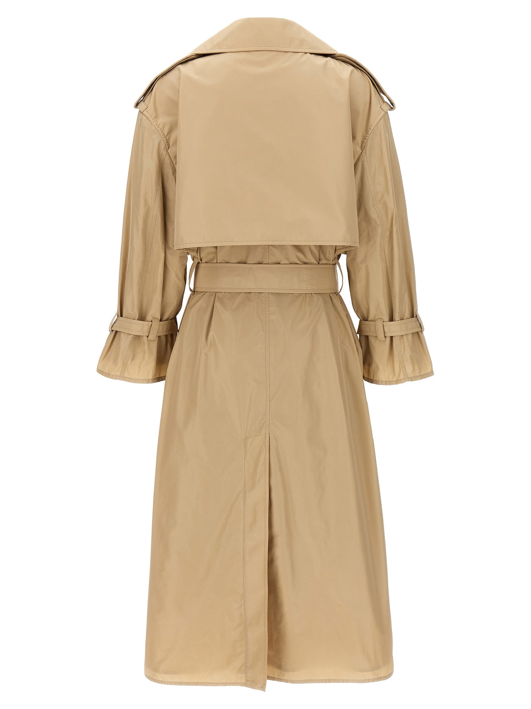 Oversize Double-Breasted Trench Coat Trench E Impermeabili Beige