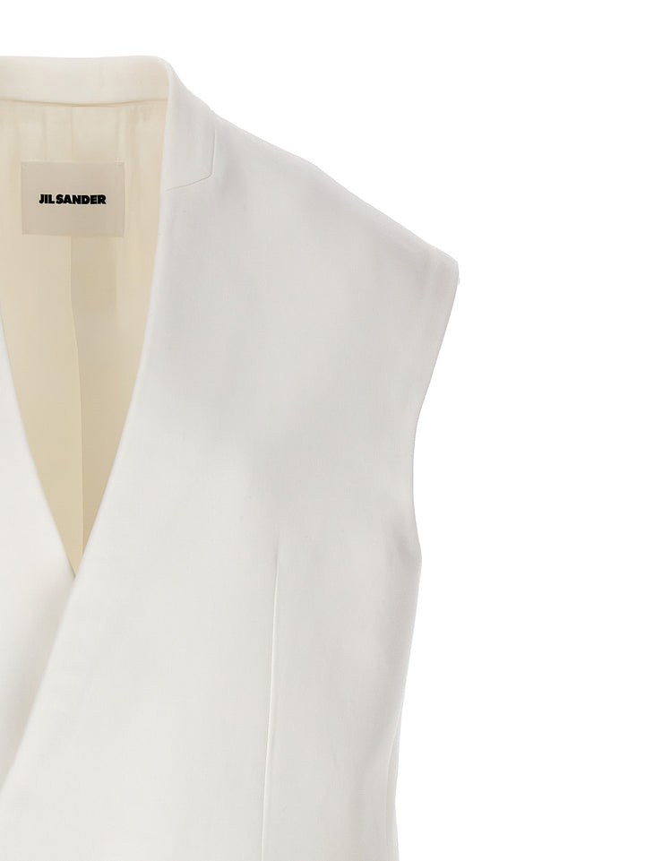 Oversized Tailored Vest Gilet Bianco