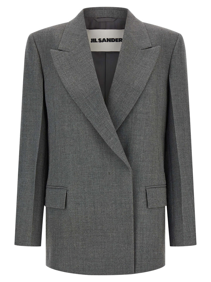 Jil Sander Wool Blazer BlazerS - Grigio | 28b1b9e84c6790f0a185182559a4b1f415167825