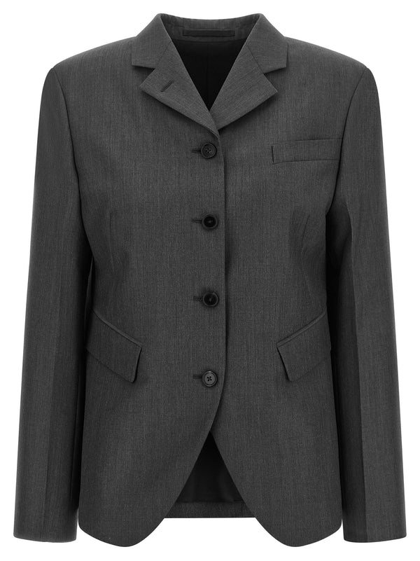 Single-Breasted Blazer Blazers Grigio