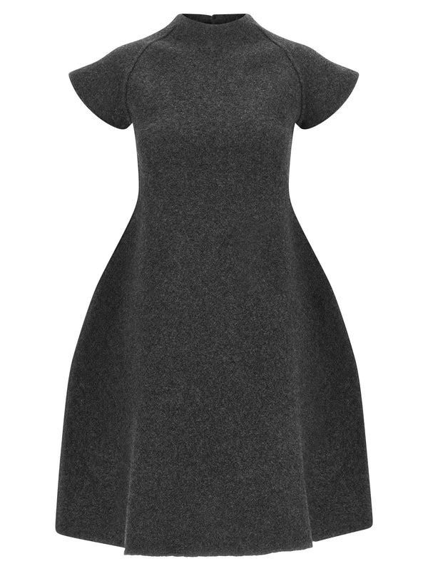 Virgin Wool Dress Abiti Grigio