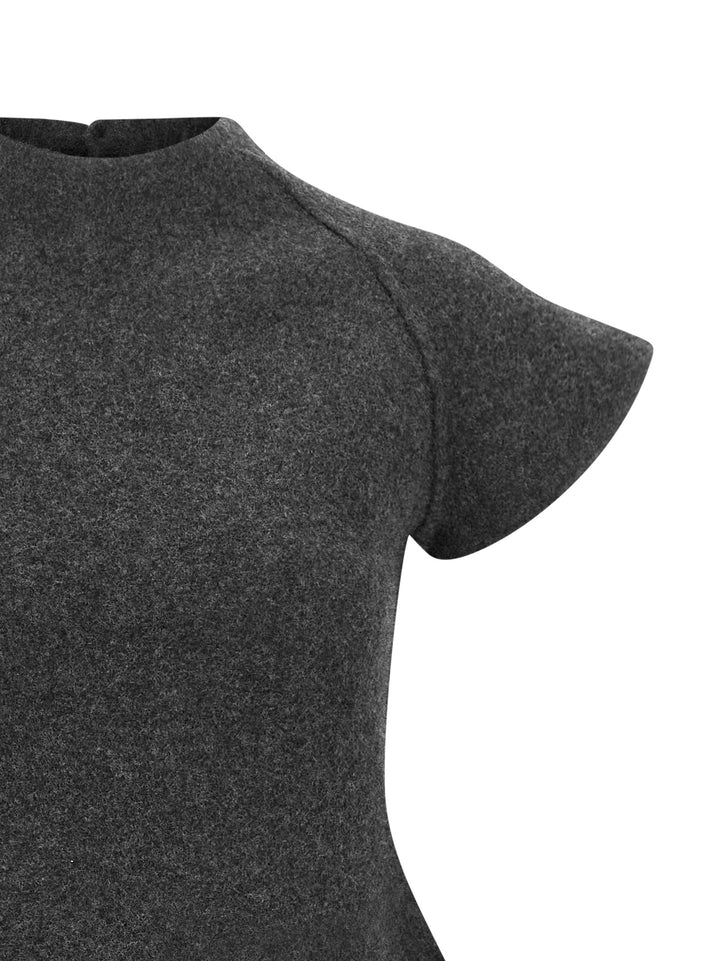 Jil Sander Virgin Wool Dress Abiti - Grigio | c59d42dd34bce78f4505ecbbbab97f7293e3ffa3