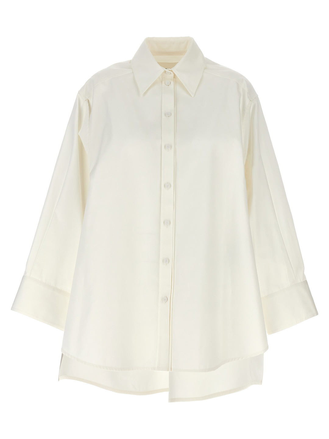 Jil Sander Cut-Out Armhole Shirt Camicie - Bianco | 314b1837590bd7709288cd629b620b514d62a761