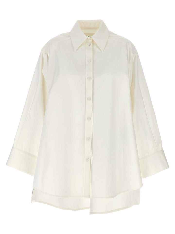 Jil Sander Cut-Out Armhole Shirt Camicie - Bianco | 314b1837590bd7709288cd629b620b514d62a761