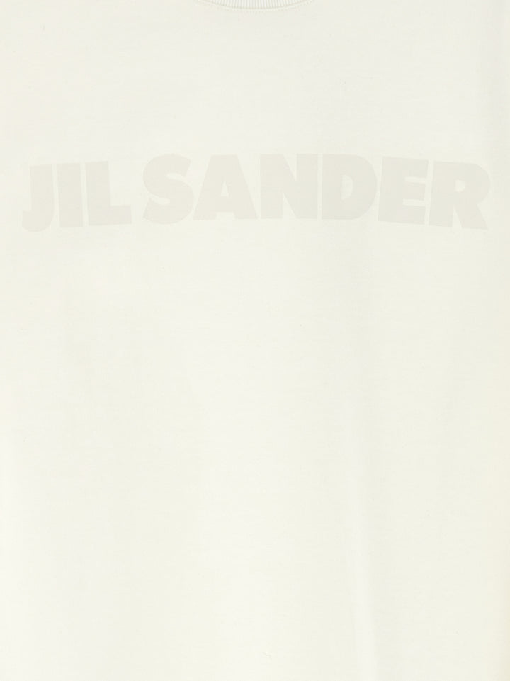 Jil Sander Logo Print T shirt - Bianco | ed1274e3dc8684ed3d7490925a5554497b8e0807