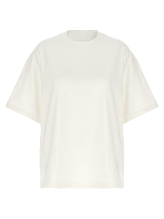 Logo Print T Shirt Bianco