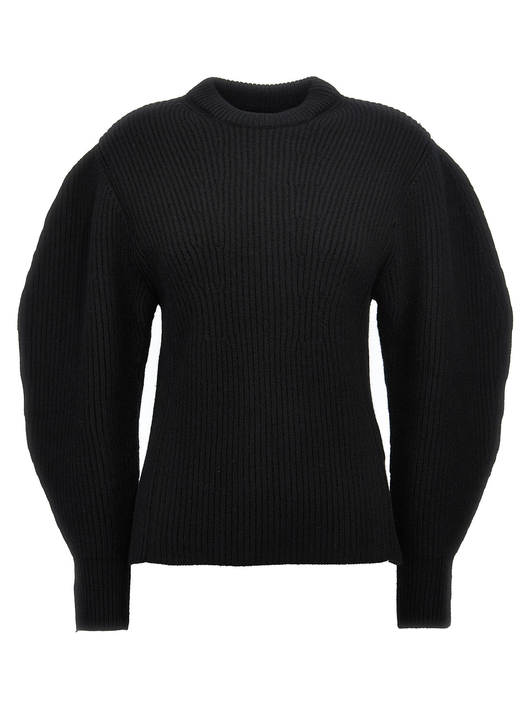 Jil Sander Ribbed Sweater Maglioni - Nero | d7e26431b2257072a6240e6ebdde48fe6474a3fe
