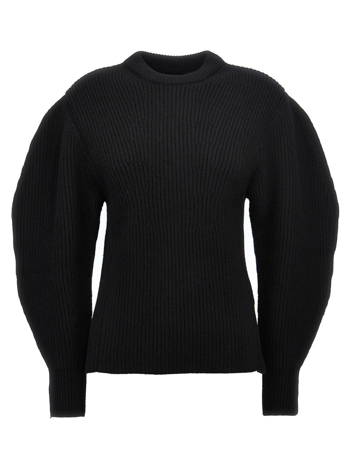 Jil Sander Ribbed Sweater Maglioni - Nero | d7e26431b2257072a6240e6ebdde48fe6474a3fe